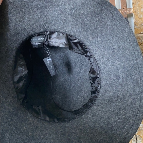 BEBE GRAY FELT WOOL FLOPPY HAT ONE SIZE NEW main image 8